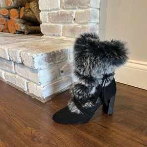 Charles by Charles David Faux-Fur Suede Boots
